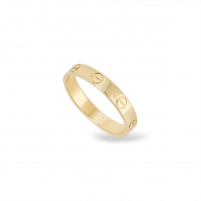 Cartier Yellow Gold Plain Love Wedding Band Size 54 B4085000
